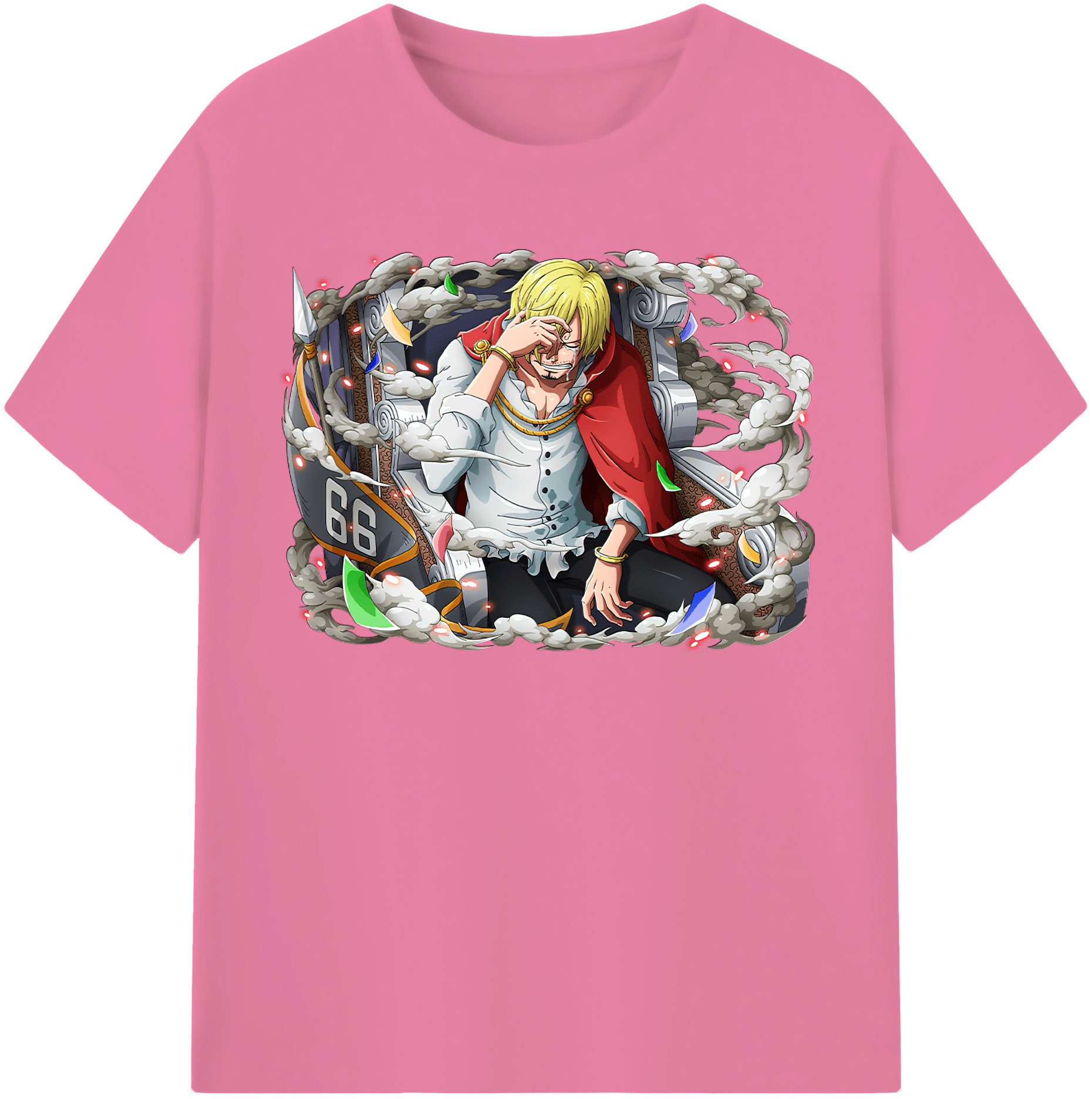 ワンピース サンジ ONE PIECE Sanji 綿100％半袖Tシャツ（フロントプリント）